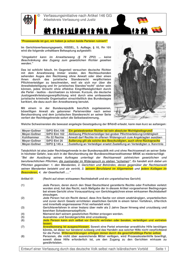 Flyer zu Artikel 61