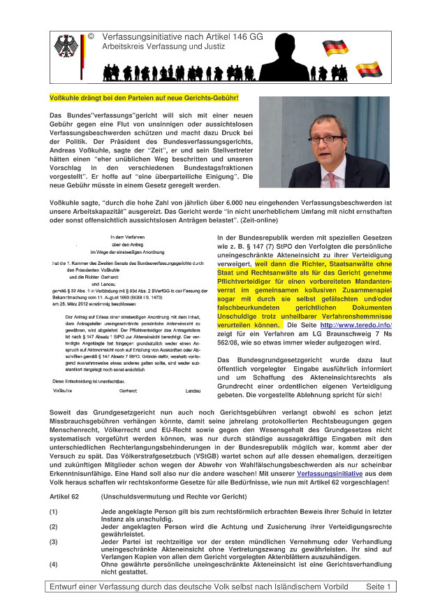 Flyer zu Artikel 62