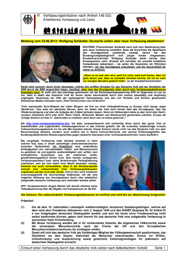 Flyer zur Präambel